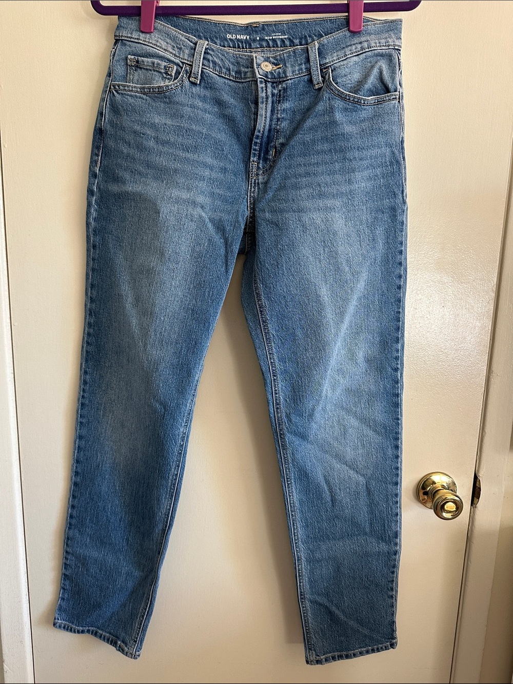 Old Navy Light Blue Mid-Rise Wow Boyfriend Jeans